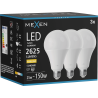 Mexen Nova 3x LED lemputė E27, A95, 25W, Šilta - 3000K, 2625 lm - L100-E27-2530-01x03