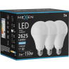 Mexen Nova 3x LED lemputė E27, A95, 25W, Šalta - 6500K, 2625 lm - L100-E27-2565-01x03