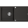 Mexen Leo vienguba granitinė plautuvė su džiovykle 900 x 500 mm, Juoda/Auksinė metallic - 6501901010-75