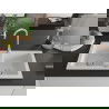 Mexen Mario dviguba granitinė plautuvė 820 x 436 mm, Balta - 6504822000-20