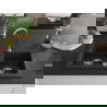 Mexen Mario dviguba granitinė plautuvė 820 x 436 mm, Juoda/Sidabrinis metallic - 6504822000-73