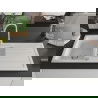 Mexen Andres pusantrinė granitinė plautuvė su džiovykle 1000 x 500 mm, Balta - 6515101510-20