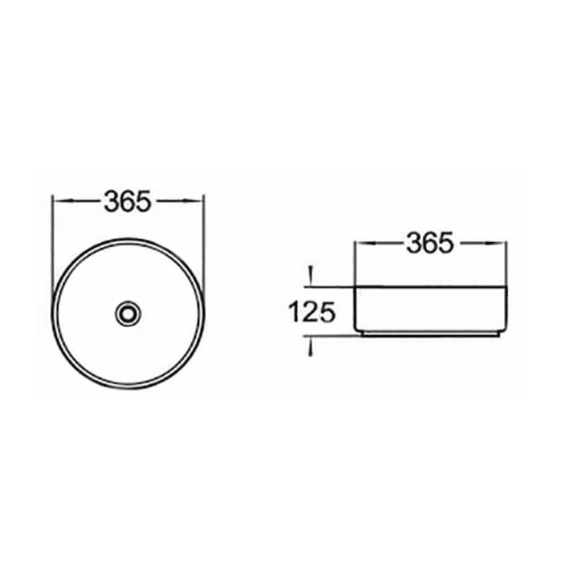 Mexen Clarisa praustuvas ant stalviršio 36 x 36 cm, baltas/auksinis - 22073655