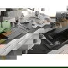 Mexen Andres pusantrinė granitinė plautuvė su džiovykle 1000 x 500 mm, Juoda/Auksinė metallic - 6515101510-75
