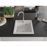 Mexen Vito vienguba granitinė plautuvė 520 x 490 mm, Balta - 6503521000-20