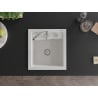 Mexen Vito vienguba granitinė plautuvė 520 x 490 mm, Balta - 6503521000-20