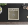 Mexen Vito granito plautuvė 1 skyrius 520 x 490 mm, smėlinė, sifonas chromas - 6503521000-69