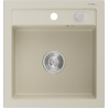 Mexen Vito granito plautuvė 1 skyrius 520 x 490 mm, smėlinė, sifonas chromas - 6503521000-69