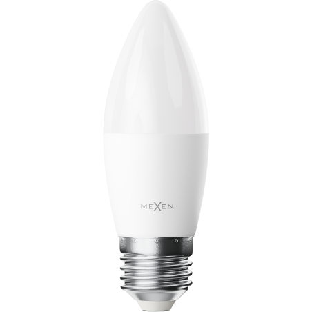 Mexen Nova 6x LED lemputė E27, C37, 10W, Šilta - 3000K, 1055 lm - L102-E27-1030-01x06