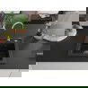 Mexen Vito granito plautuvė su vienu dubeniu 520 x 490 mm, juoda/sidabrinis metalikas, chromuotas sifonas - 6503521000-73