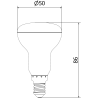 Mexen Nova 6x LED lemputė E14, R50, 6W, Šilta - 3000K, 630 lm - L103-E14-0630-01x06