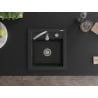 Mexen Vito vienguba granitinė plautuvė 520 x 490 mm, Juoda - 6503521000-77