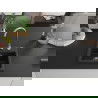 Mexen Milo vienguba granitinė plautuvė 435 x 410 mm, Juoda/Sidabrinis metallic - 6505441000-73