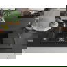 Mexen Elias vienguba granitinė plautuvė su trumpa džiovykle 795 x 480 mm, Juoda/Sidabrinis metallic - 6511791005-73
