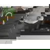 Mexen Cesar vienguba granitinė plautuvė su džiovykle 775 x 470 mm, Juoda/Sidabrinis metallic - 6514771010-73