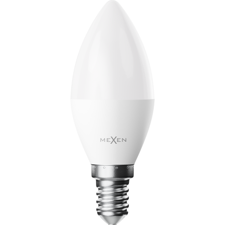 Mexen Nova 10x LED lemputė E14, C37, 5W, Šalta - 6500K, 525 lm - L102-E14-0565-01x10