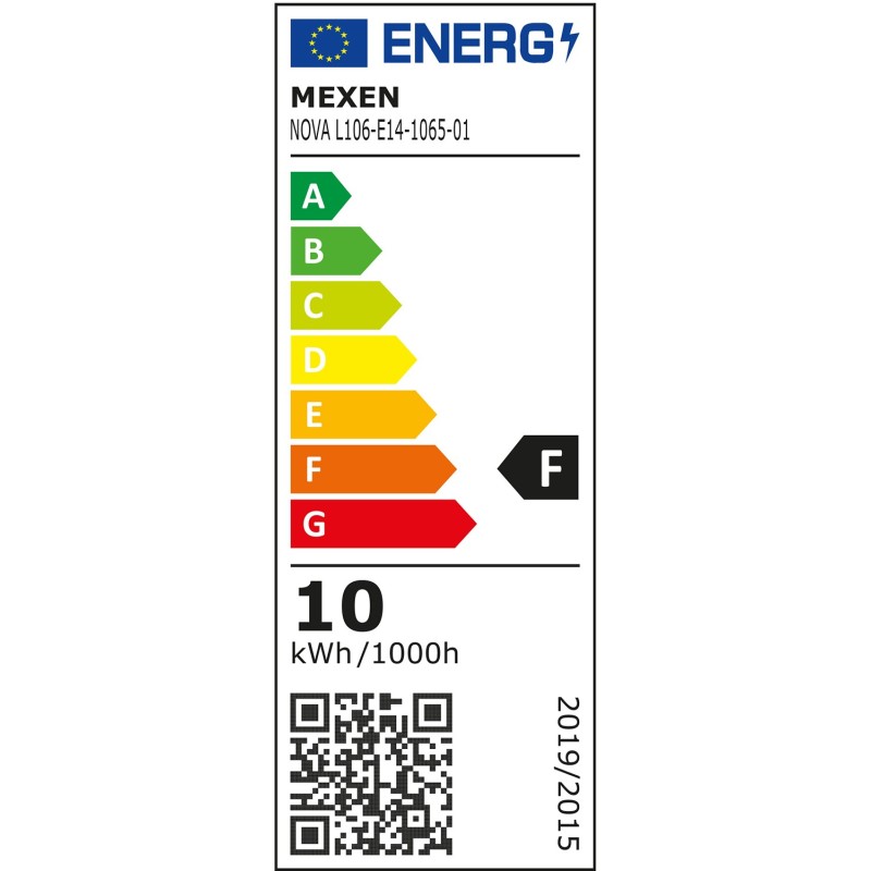 Mexen Nova 10x LED lemputė liepsnelė E14, C37, 10W, Šalta - 6500K, 1055 lm - L106-E14-1065-01x10