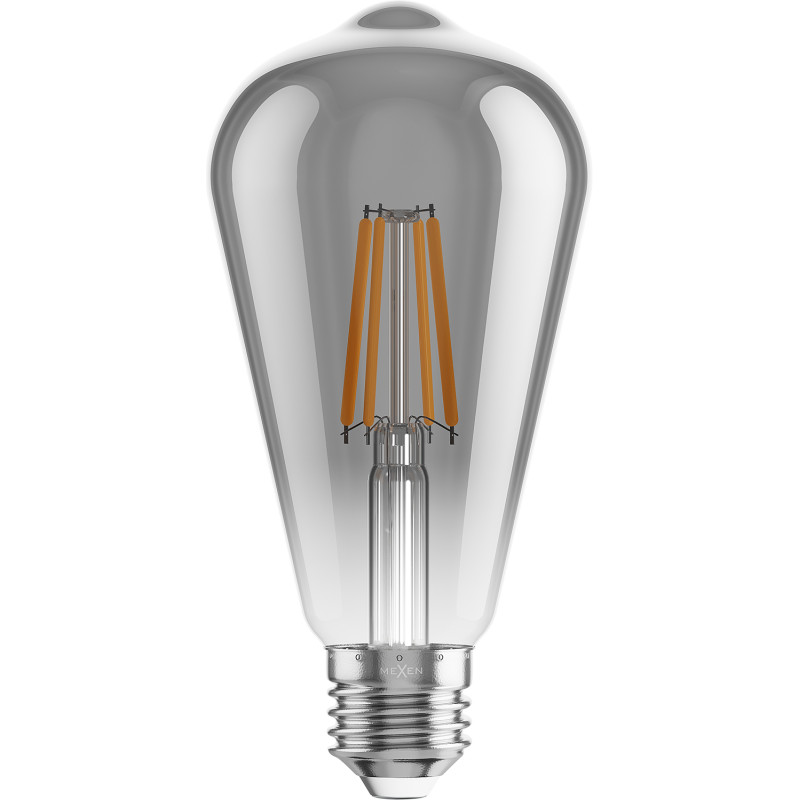 Mexen Vintis 3x LED gijų lemputė E27, ST64, 4W, Šilta - 2700K, 300 lm, pilka - L152-E27-0427-70x03