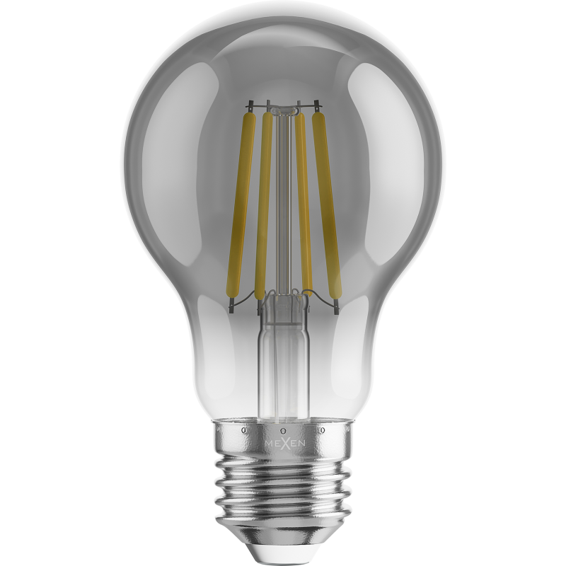 Mexen Vintis 10x LED siūlelio lemputė E27, A60, 4W, Šilta - 2200K, 280 lm, dūminė - L150-E27-0422-70x10