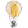 Mexen Vintis 6x LED kaitrinė lemputė E27, A60, 12W, Šilta - 2700K, 1125 lm, gintarinė - L150-E27-1227-50x06