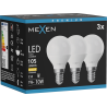 Mexen Nova 3x LED lemputė E14, G45, 1W, Šilta - 3000K, 105 lm - L101-E14-0130-01x03