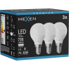 Mexen Nova 3x LED lemputė E14, G45, 7W, Neutrali - 4000K, 735 lm - L101-E14-0740-01x03