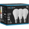 Mexen Nova 3x LED lemputė E14, G45, 8W, Neutralus - 4000K, 840 lm - L101-E14-0840-01x03