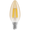 Mexen Vintis 3x LED filamentinė lemputė E14, C35, 4W, Šilta - 2200K, 400 lm, gintarinė - L154-E14-0422-50x03