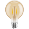 Mexen Vintis 6x LED gijų lemputė E27, G80, 2W, Šilta - 2200K, 180 lm, gintarinė - L155-E27-0222-50x06