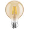 Mexen Vintis 6x LED gijų lemputė E27, G80, 4W, Šilta - 2200K, 400 lm, gintaro spalva - L155-E27-0422-50x06