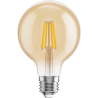 Mexen Vintis 10x LED filamentinė lemputė E27, G80, 4W, Šilta - 2700K, 400 lm, gintarinė - L155-E27-0427-50x10