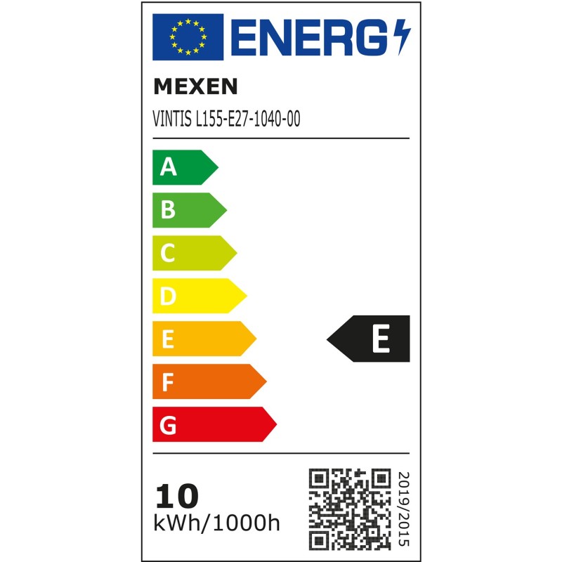 Mexen Vintis 6x LED gijų lemputė E27, G80, 10W, Neutralus - 4000K, 1320 lm, skaidrus - L155-E27-1040-00x06
