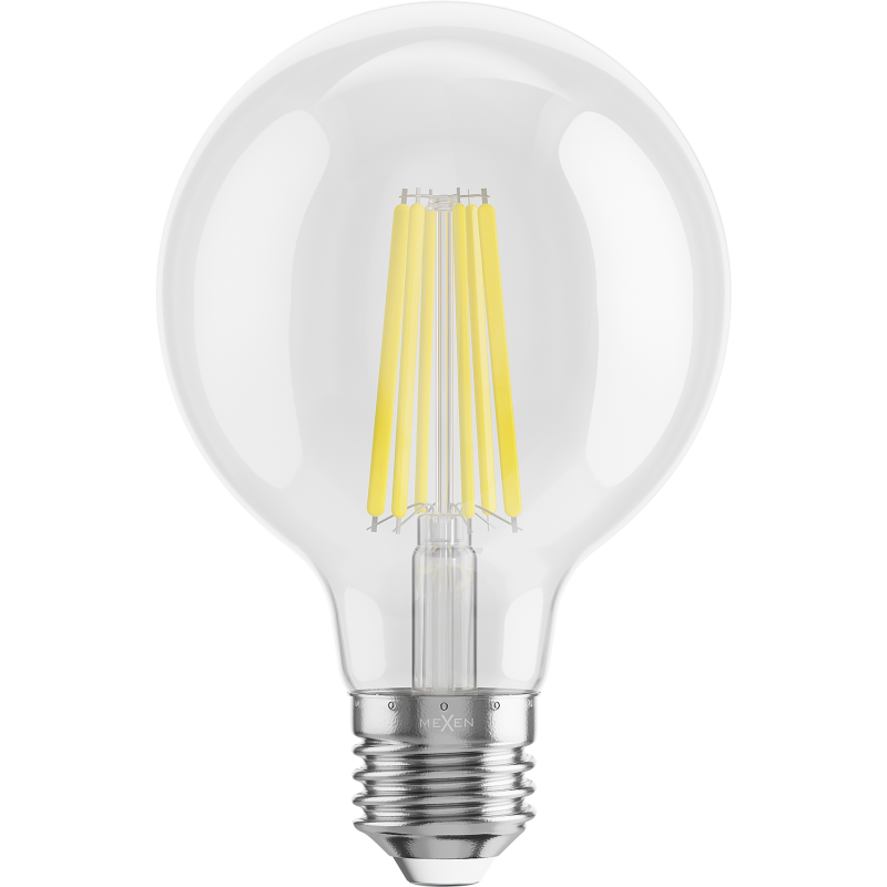 Mexen Vintis 10x LED lemputė filament E27, G80, 10W, Neutrali - 4000K, 1320 lm, skaidri - L155-E27-1040-00x10