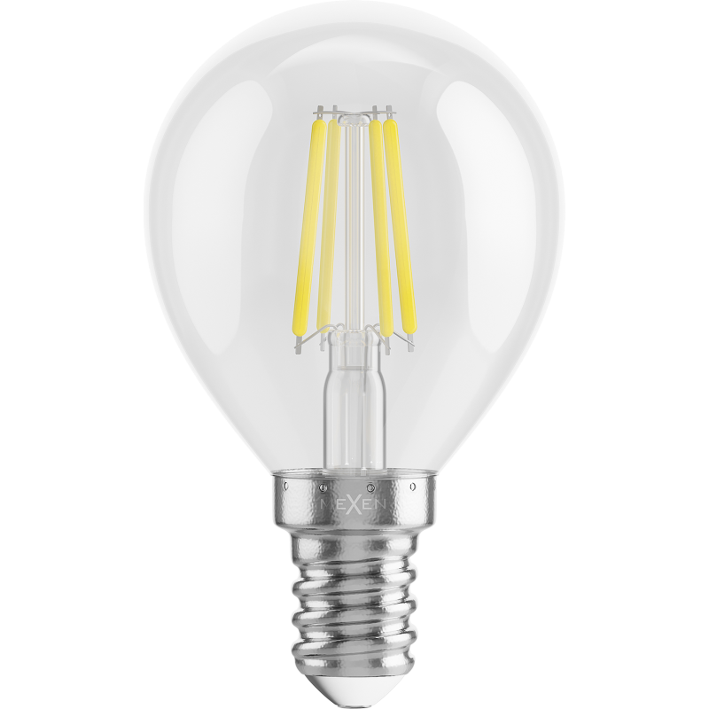 Mexen Vintis 6x Lemputė LED E14, G45, 4W, Šalta - 6500K, 470 lm, skaidri - L156-E14-0465-00x06