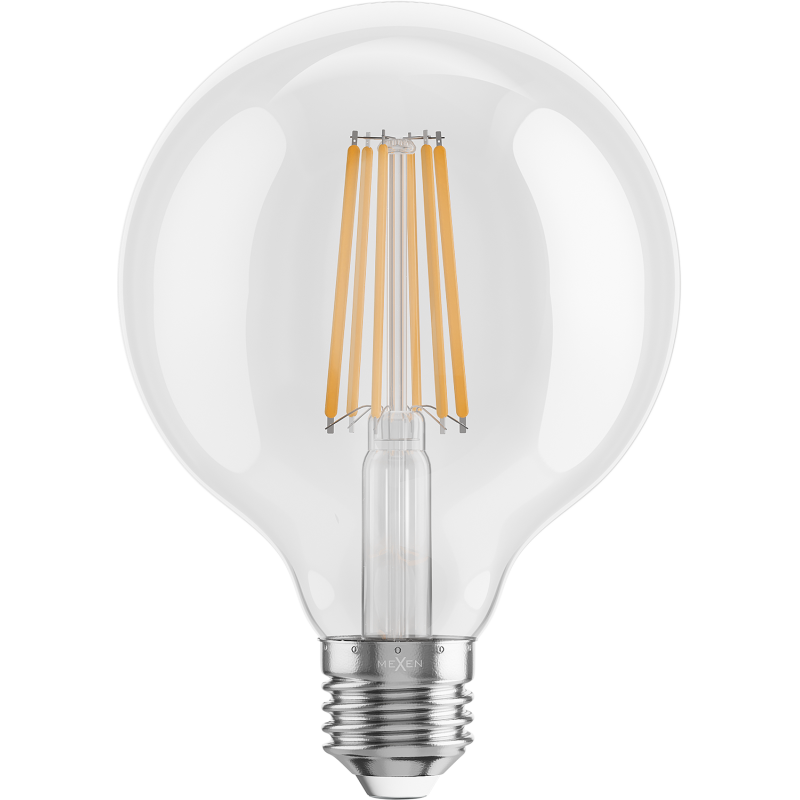 Mexen Vintis 10x LED siūlų lemputė E27, G95, 10W, šilta - 2700K, 1320 lm, skaidri - L157-E27-1027-00x10