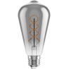 Mexen Vintis 3x LED gijų spiralės lemputė E27, ST64, 4W, Šilta - 2200K, 220 lm, dūminė - L162-E27-0422-70x03