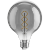 Mexen Vintis 3x LED spiralės kaitinamoji lempa E27, G95, 6W, Šilta - 2700K, 510 lm, smoke - L167-E27-0627-70x03