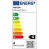 Mexen Vintis 6x LED gijų lemputė spirale E27, G125, 8W, Šilta - 2200K, 600 lm, gintarinė - L168-E27-0822-50x06