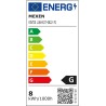 Mexen Vintis 6x Filamento spiralės LED lemputė E27, G125, 8W, Šilta - 2200K, 450 lm, dūminė - L168-E27-0822-70x06