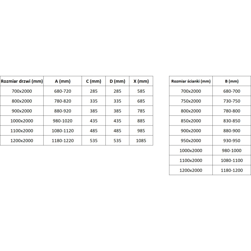 Mexen Exo-B Duo atsiveriama dušo kabina 100 x 90 cm, permatomas, chromuotas - 814-100-090-01-00