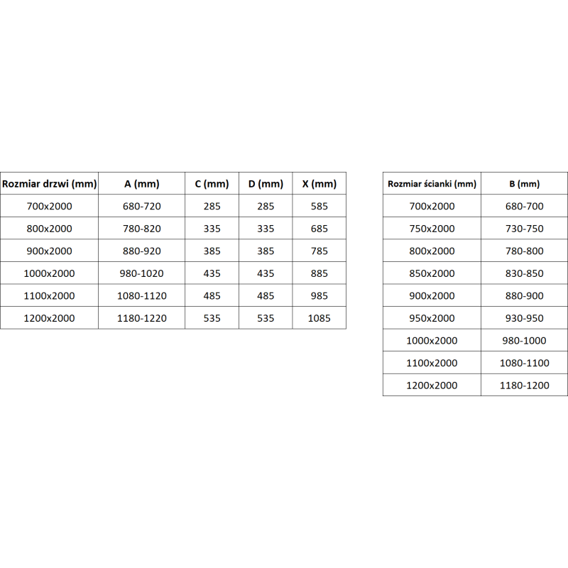 Mexen Exo dušo kabina su ribama 80 x 70 cm, skaidri, juoda - 814-080-070-70-00