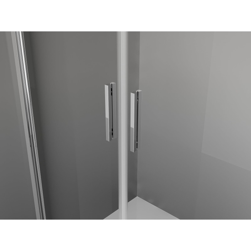 Mexen Exo-3S trijų sienelių atveriama dušo kabina 70 x 90 cm, permatoma, chromas - 814-070-090-01-00-3S