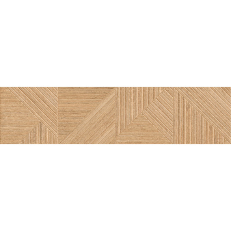 Mexen Ideal  Beige glazūruotas rektifikuotas gres, medžio imitacijos sieninė plytelė 120 x 30 cm, matinė - TL701-120-030-50