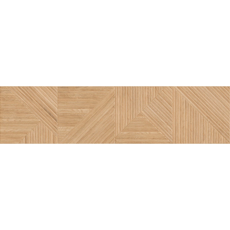 Mexen Ideal  Beige glazūruotas rektifikuotas gres, medžio imitacijos sieninė plytelė 120 x 30 cm, matinė - TL701-120-030-50