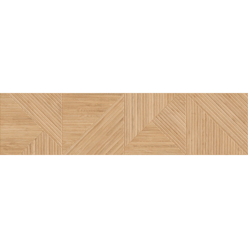 Mexen Ideal  Beige glazūruotas rektifikuotas gres, medžio imitacijos sieninė plytelė 120 x 30 cm, matinė - TL701-120-030-50