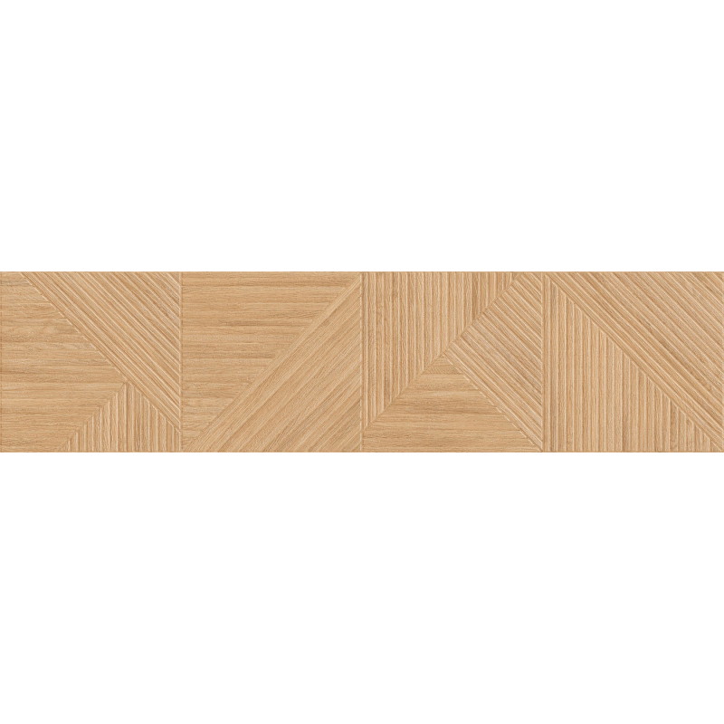 Mexen Ideal  Beige glazūruotas rektifikuotas gres, medžio imitacijos sieninė plytelė 120 x 30 cm, matinė - TL701-120-030-50