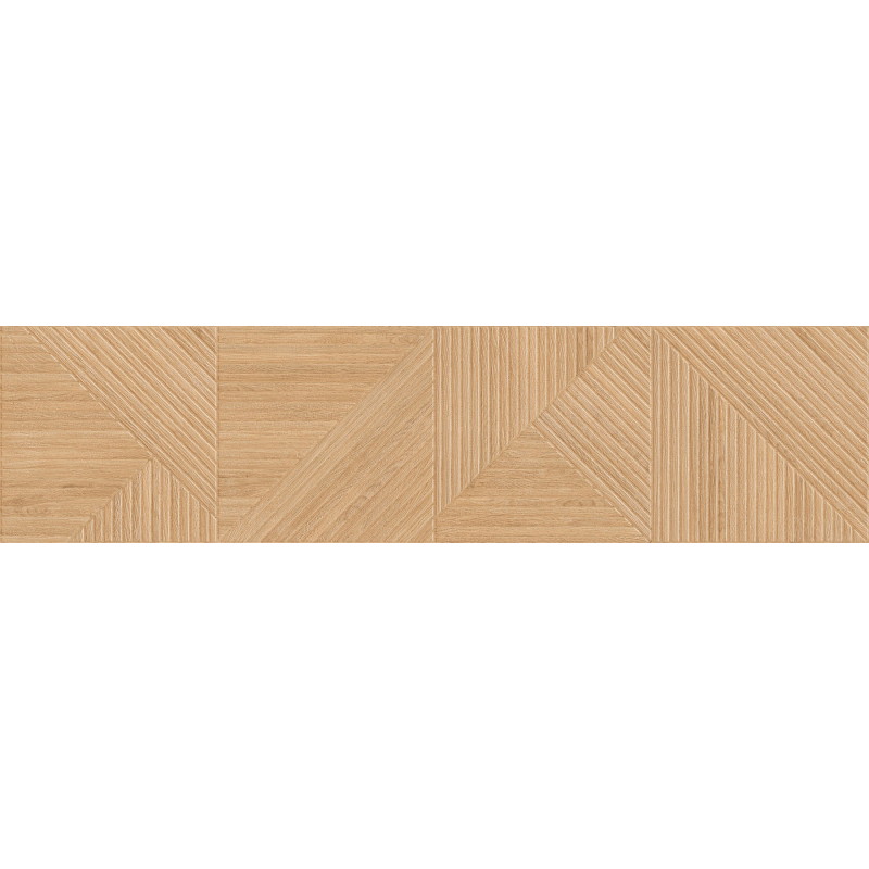 Mexen Ideal  Beige glazūruotas rektifikuotas gres, medžio imitacijos sieninė plytelė 120 x 30 cm, matinė - TL701-120-030-50