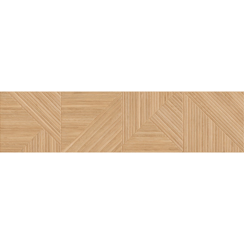 Mexen Ideal  Beige glazūruotas rektifikuotas gres, medžio imitacijos sieninė plytelė 120 x 30 cm, matinė - TL701-120-030-50