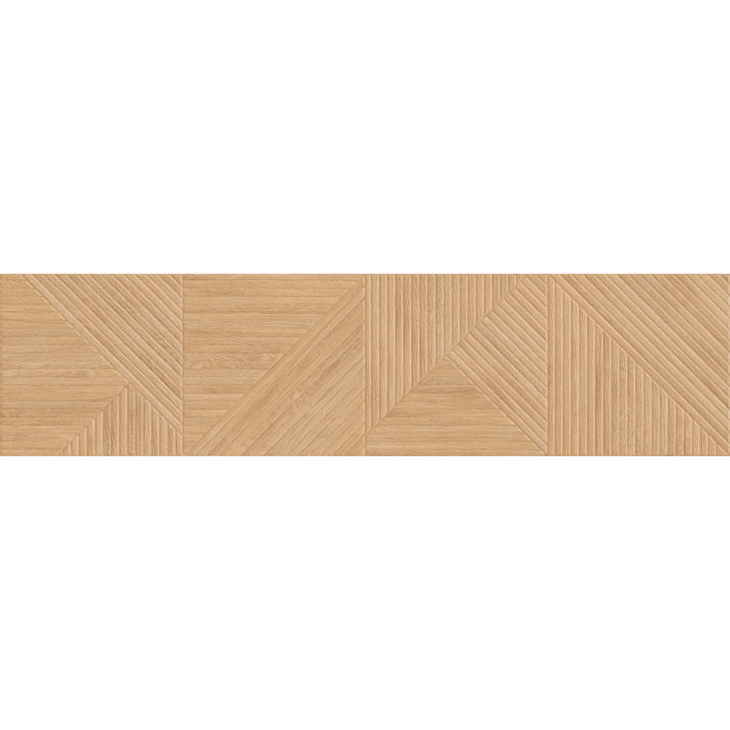 Mexen Ideal  Beige glazūruotas rektifikuotas gres, medžio imitacijos sieninė plytelė 120 x 30 cm, matinė - TL701-120-030-50
