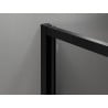 Mexen Exo-3S trijų sienų atveriama dušo kabina 70 x 85 cm, skaidri, juoda - 814-070-085-70-00-3S